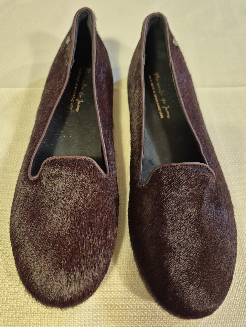 Manuela De Juan Fur Slip-On Loafers